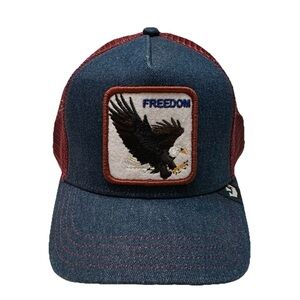 Goorin Bros Freedom Bald Eagle Trucker SnapBack Hat Hunting Outdoors The Farm